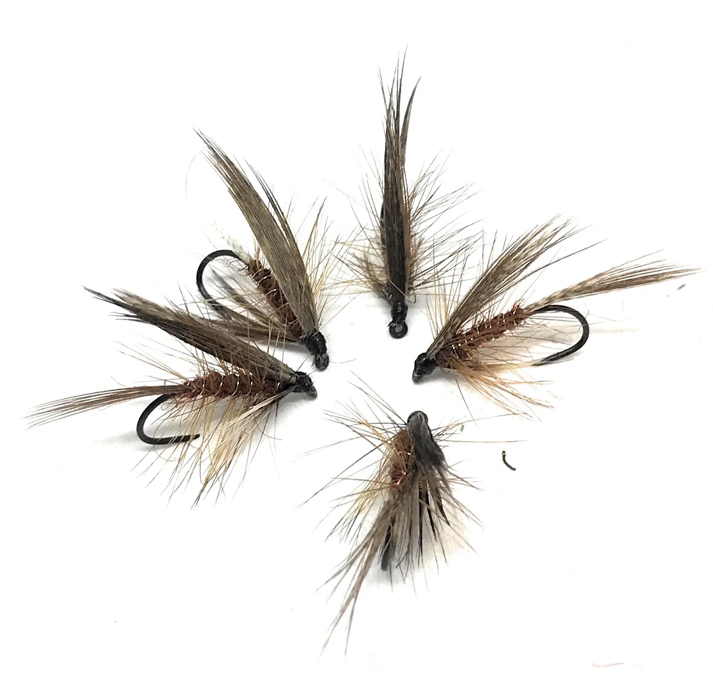 Brown Dabbler Wet Fly sommerse 3 artificiali ami 8-20 pesca mosca