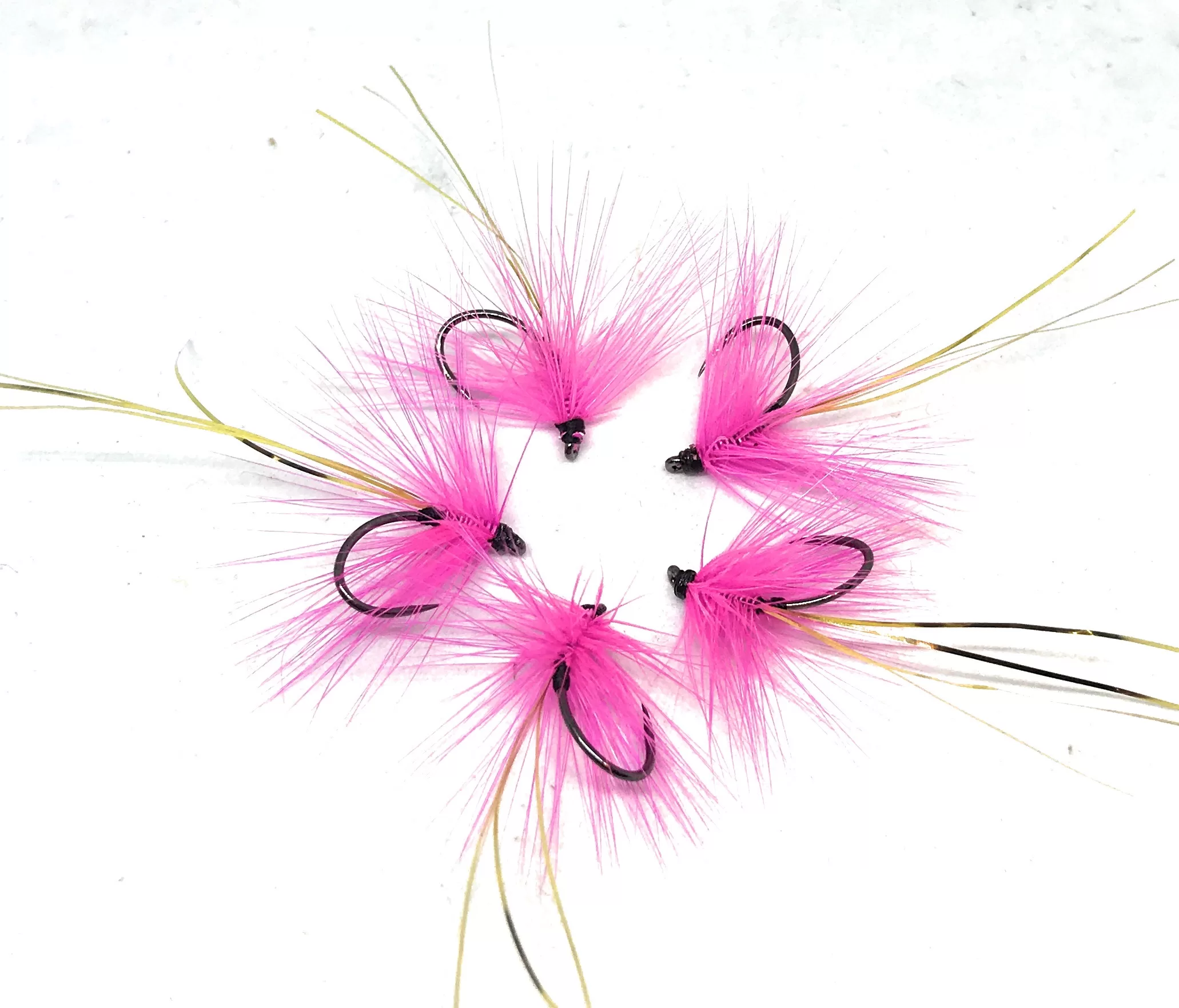 Still Water Black & Fuchsia Wet Fly hook 10-20, 3 wet flies