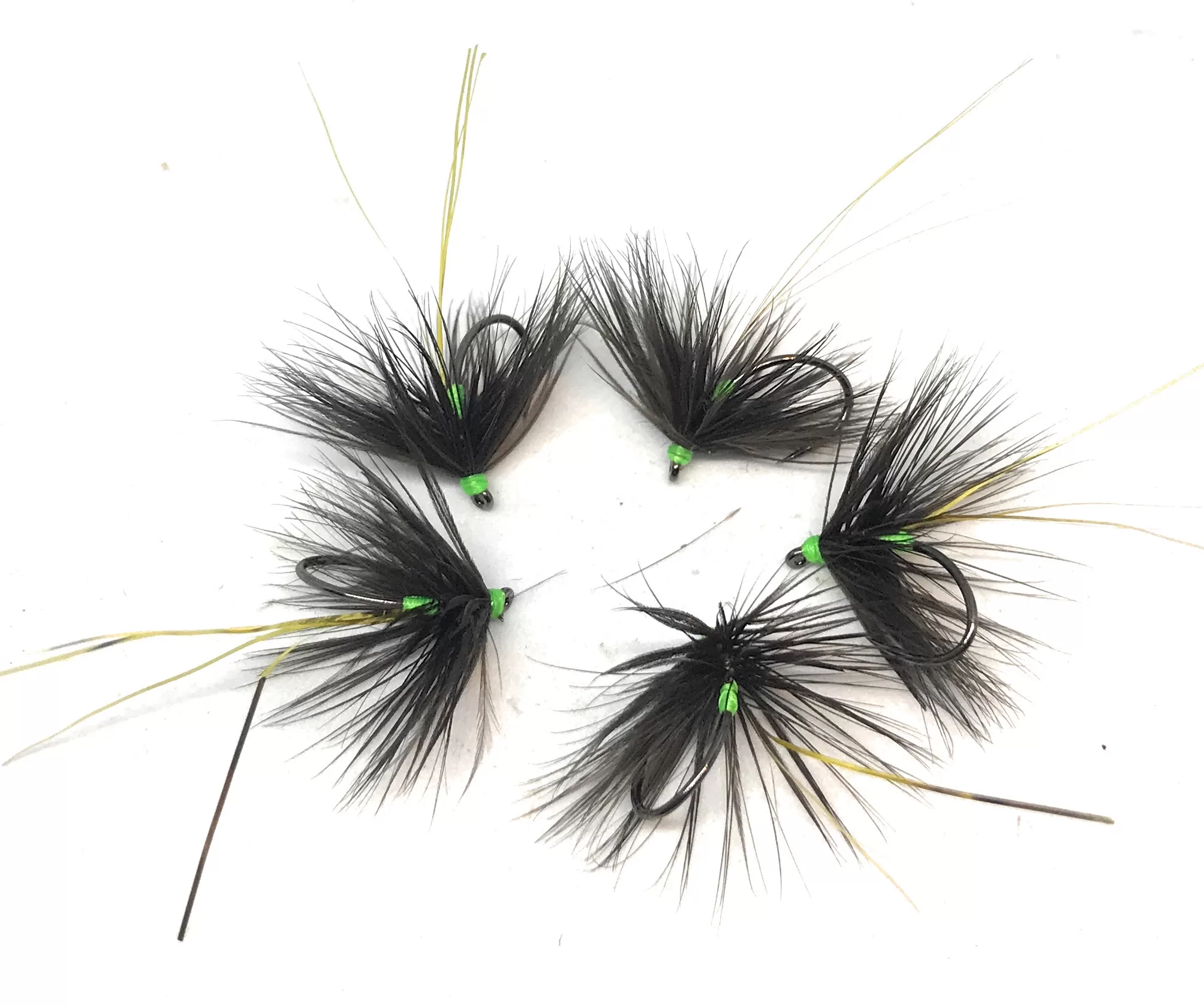 Still Water Black & Green Wet Fly 3 pieces hooks 8-20 flies fly fishing