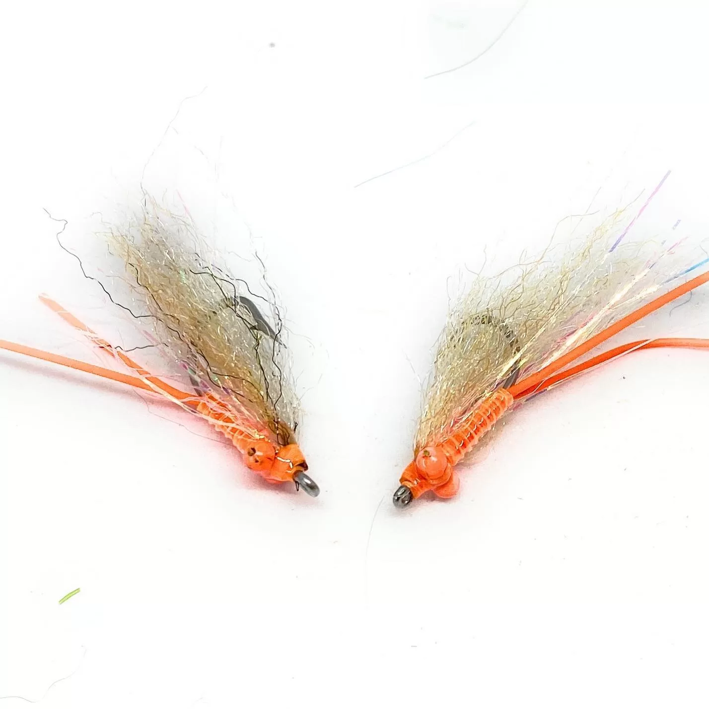 Bonefish Charlie Tan Orange mosca artificiale saltwater pesca a mosca amo 1/0 2 2/0 3/0 4 4/0 6 8