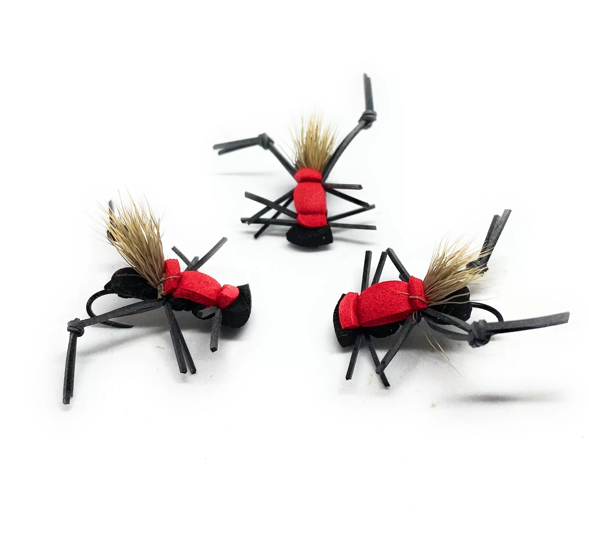 Fat Albert Black & Red mosca secca terrestrial amo 10-12, pesca a mosca