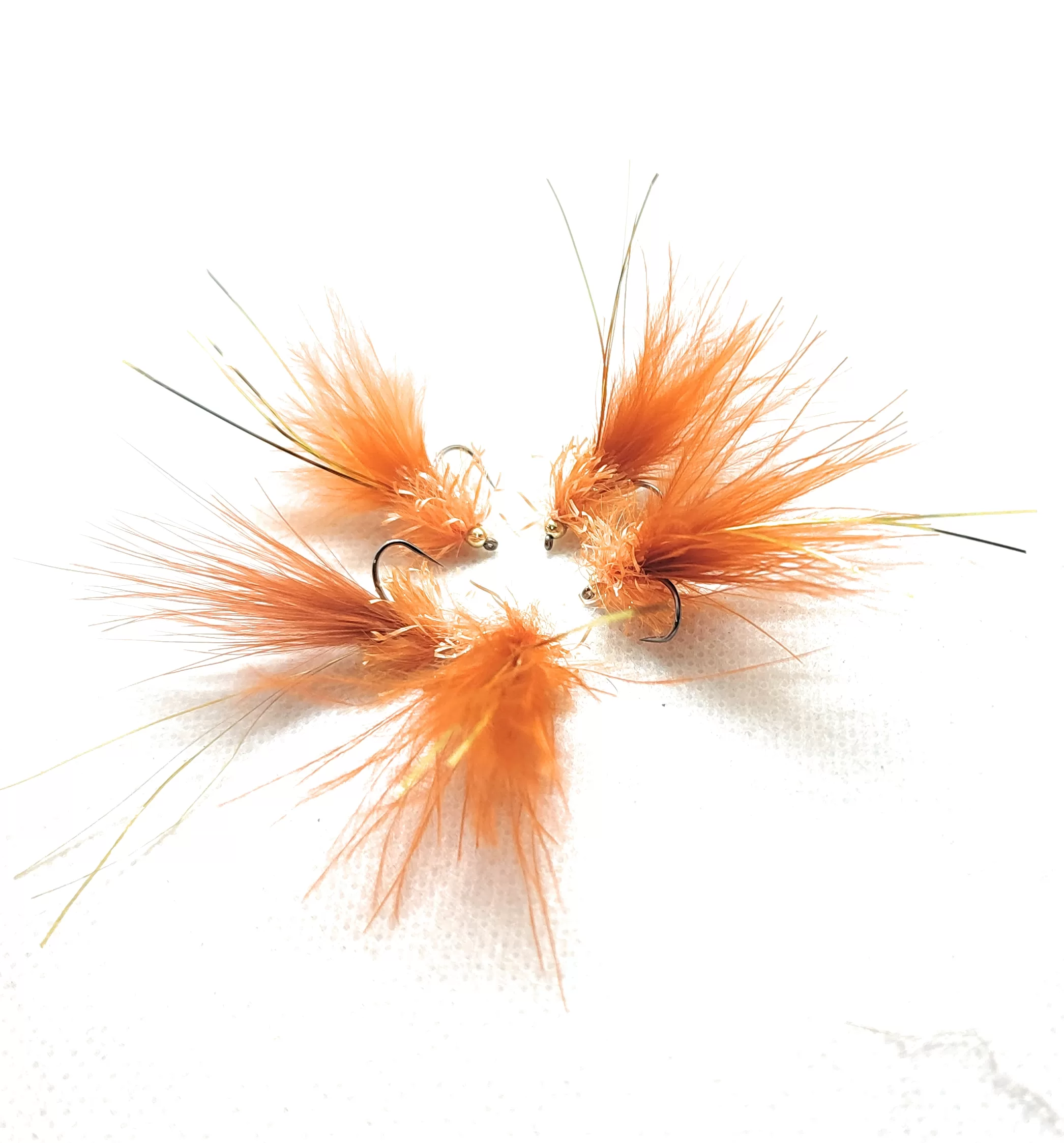 Streamer See Rusty Brown Orange 3 Fliegen Haken 8 10 12 Fliegenfischen