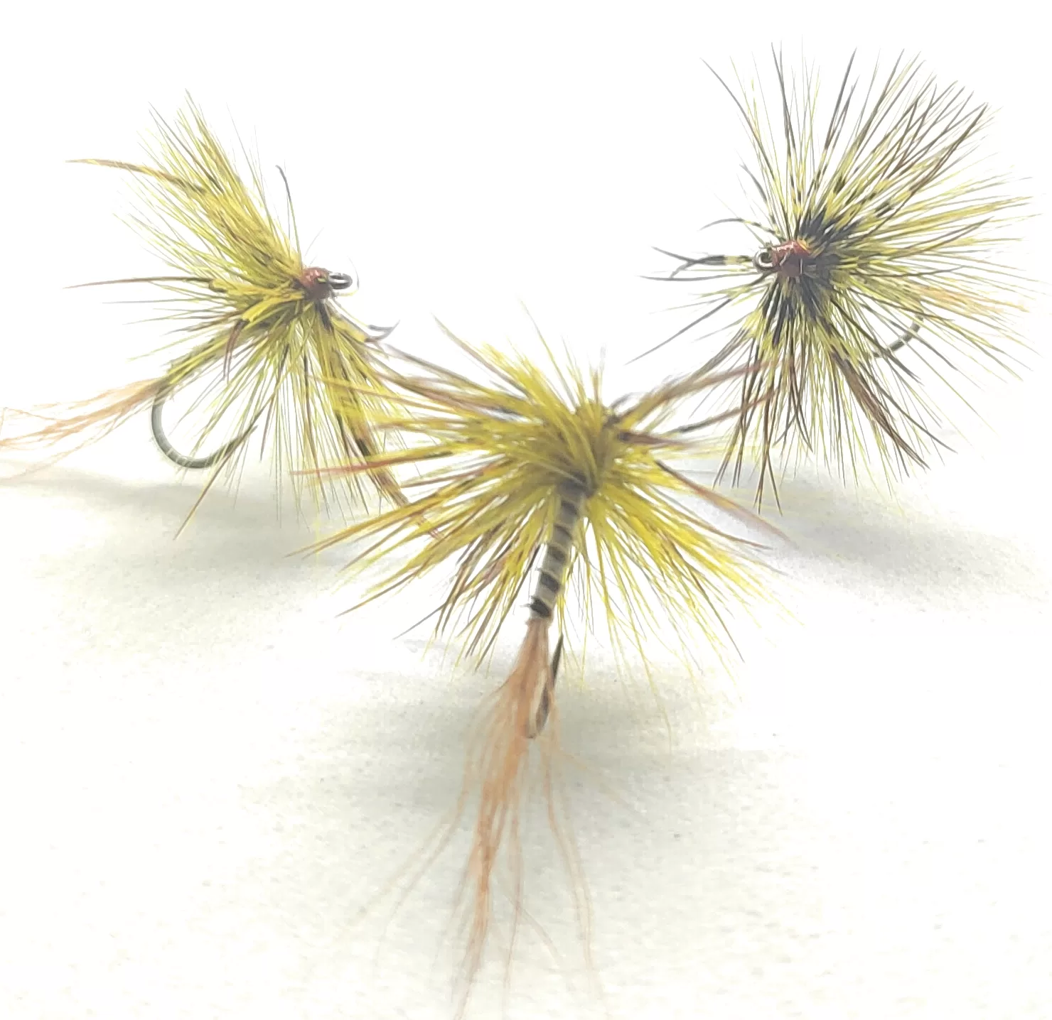 Mayfly Dry Fly classic dry flies, set of 3 flies hook various sizes fly fishing