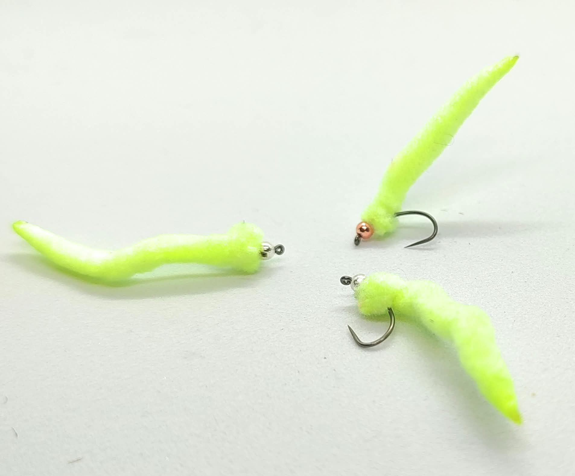 Worm Mop Chenille Chartreuse artificiali #8 #10 #12 pesca mosca