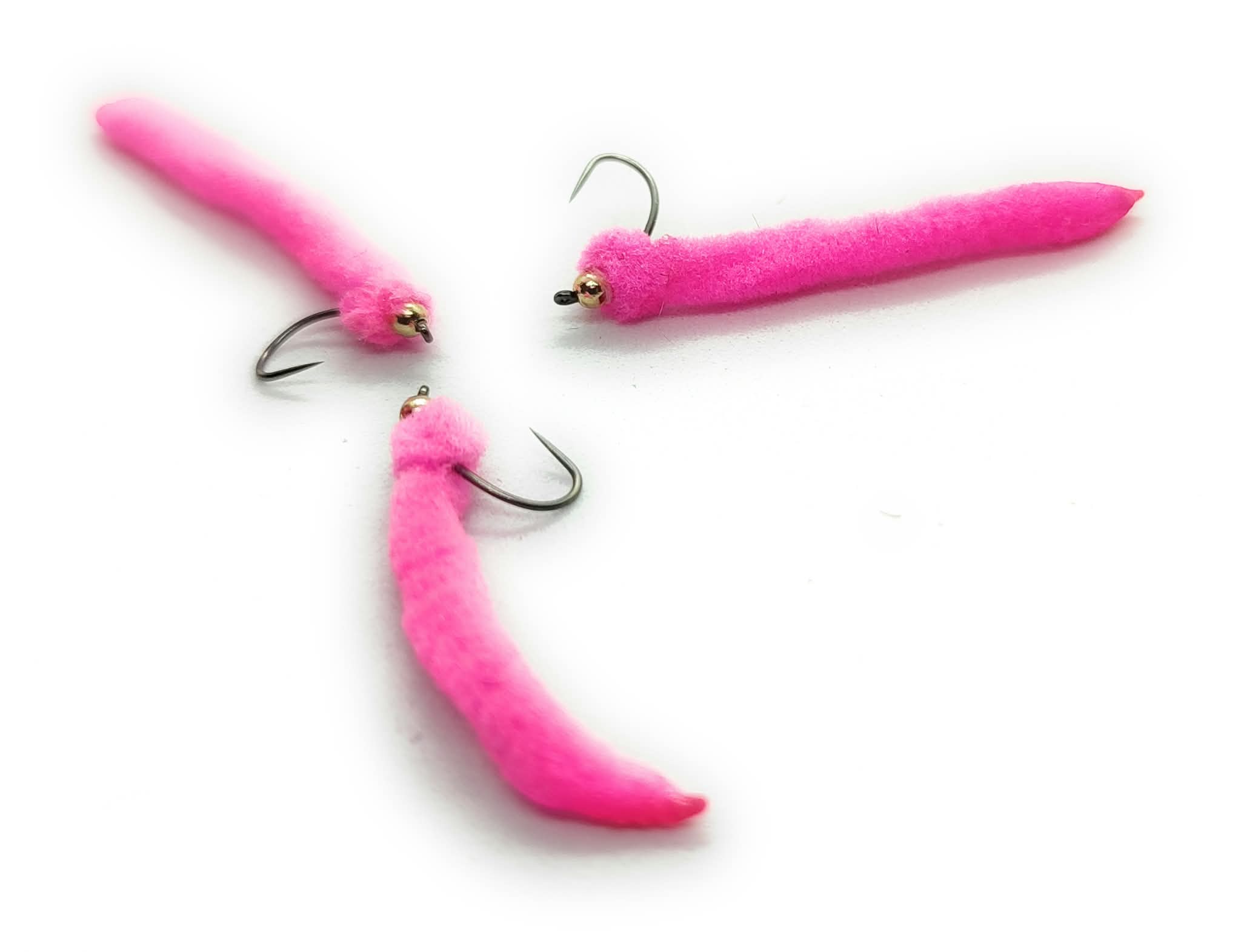 Worm Mop Chenille Fucsia mosche artificiali hook 8 10 12