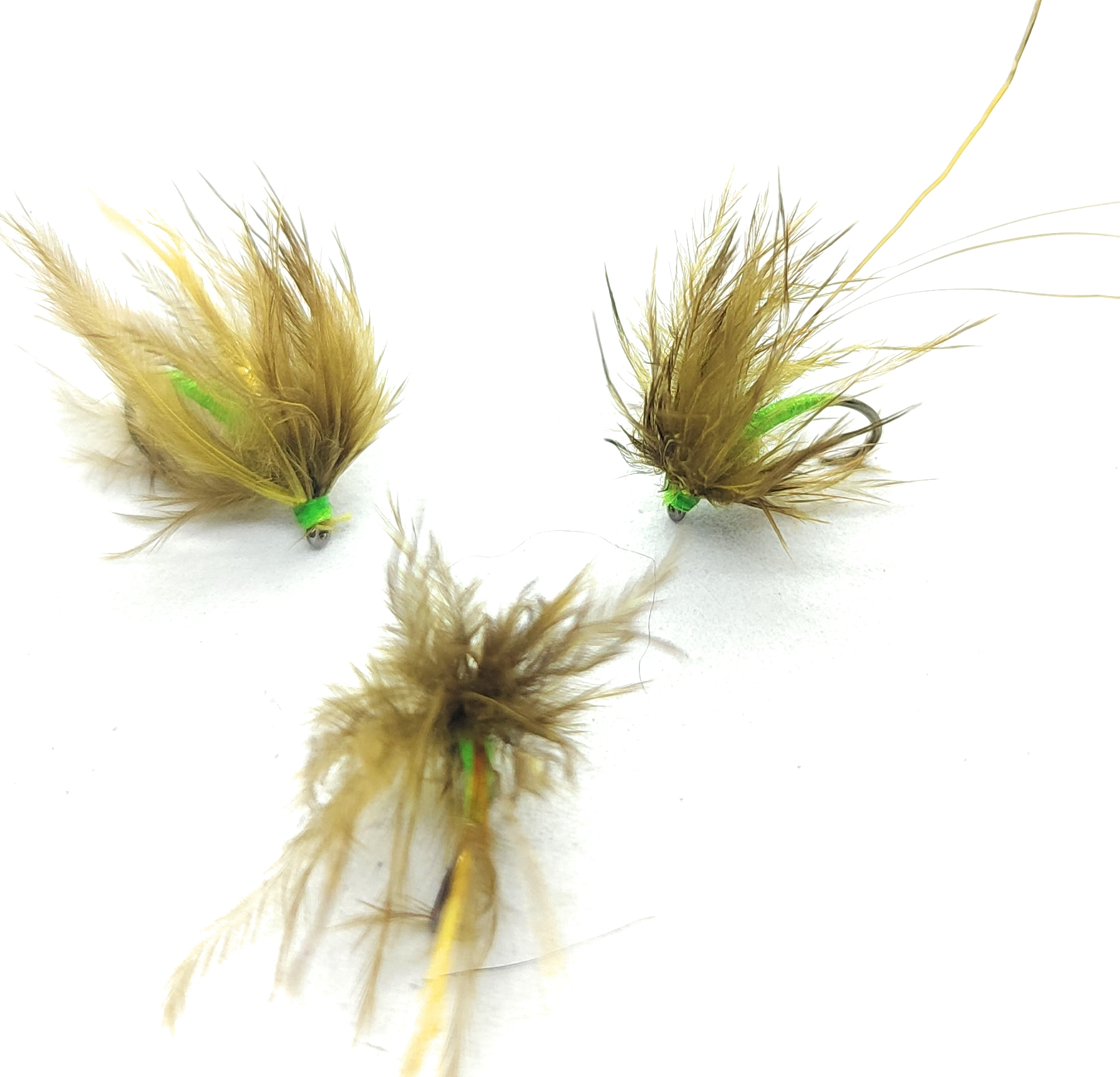 Picric Yellow Soft Fluffy Wet Fly -3 artificiali